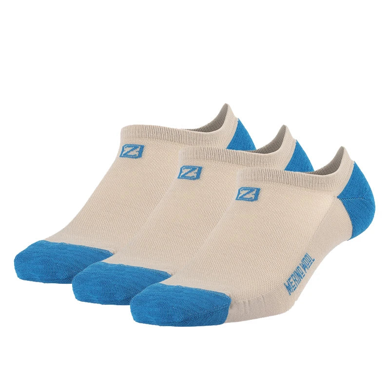 ZEALWOOD Merino Wool Running Socks Men Women No Show/Ankle/Crew Anti-blister Cushion Athletic Socks Ultra-Light Tennis 1/3 Pairs