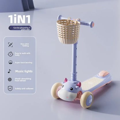 6-in-1 Toy Scooter for Boys and Girls – Children’s Scooter, Ideal for Developing Children’s Balance