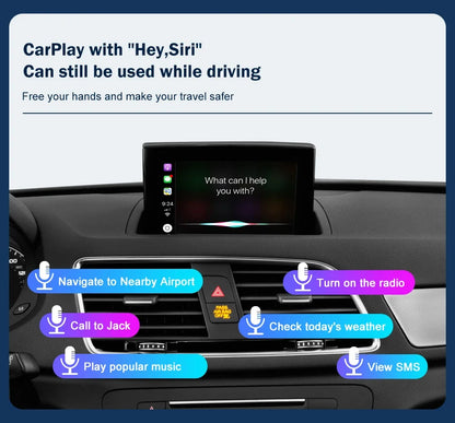 CARABC Wireless Carplay module for Audi A1 Q3 RMC HN+ 2009-2018 Year Support Android Auto autolink Airplay Rear Camera Car Play