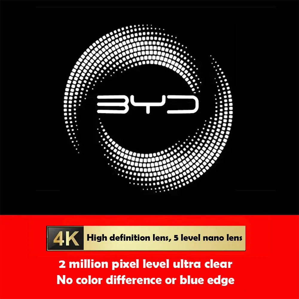 For BYD Sealion 07 EV 2024 2025 Car Welcome Light Door Projection Atmosphere Light interior Modification Accessories
