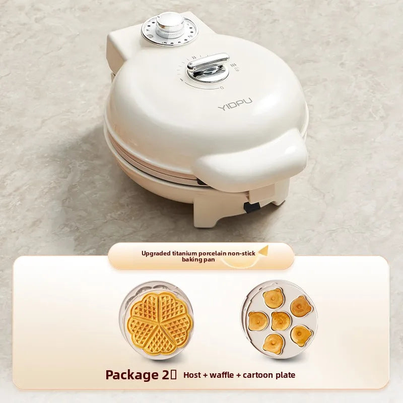 220V Yidepu Multifunction Electric Pancake Maker Timer Temperature Control Waffle Iron Double Sided Grill  Breakfast Machine