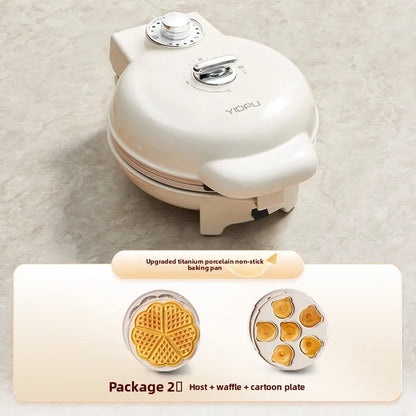 220V Yidepu Multifunction Electric Pancake Maker Timer Temperature Control Waffle Iron Double Sided Grill  Breakfast Machine