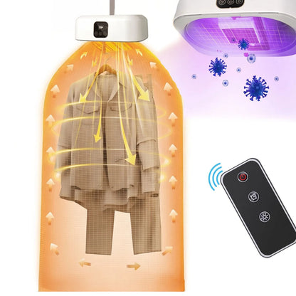 Portable Clothes Dryer Folded Electric Clothing Dryer Multifunctional Intelligent Timed Warm Laundry Dryer with Remote Control
