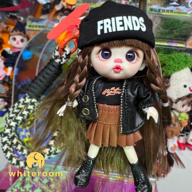 Trendy Toy Doll OB11 Lion Dance Doll Chinese Style Girl Doll Clothes Set for Chinese New Year  Spring Festival Gift Festival BJD