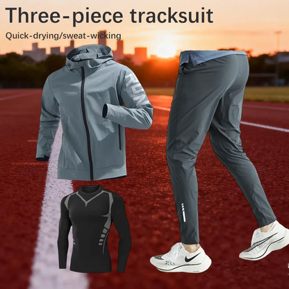 Men's Trendy Quick-Drying Fitness Suit Sports Running Clothing Breathable High-Elasticity Basketball Training Uniform