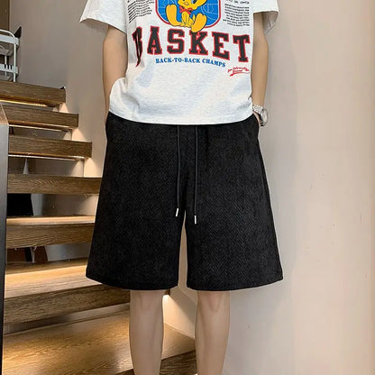 2026 Summer New American Style 290g Herringbone Shorts for Men