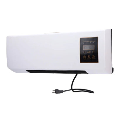 1800W Wall Air Conditioner Heating Cooling Multi Speed Remote Controlled Mounted Unit For Home Use