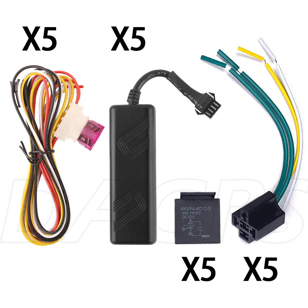 5pcs TK205 GPS Tracker ST-901 Support 9~90V Car Motorcycle Locator Start/Stop Car Engine With Real Time tracking System APP