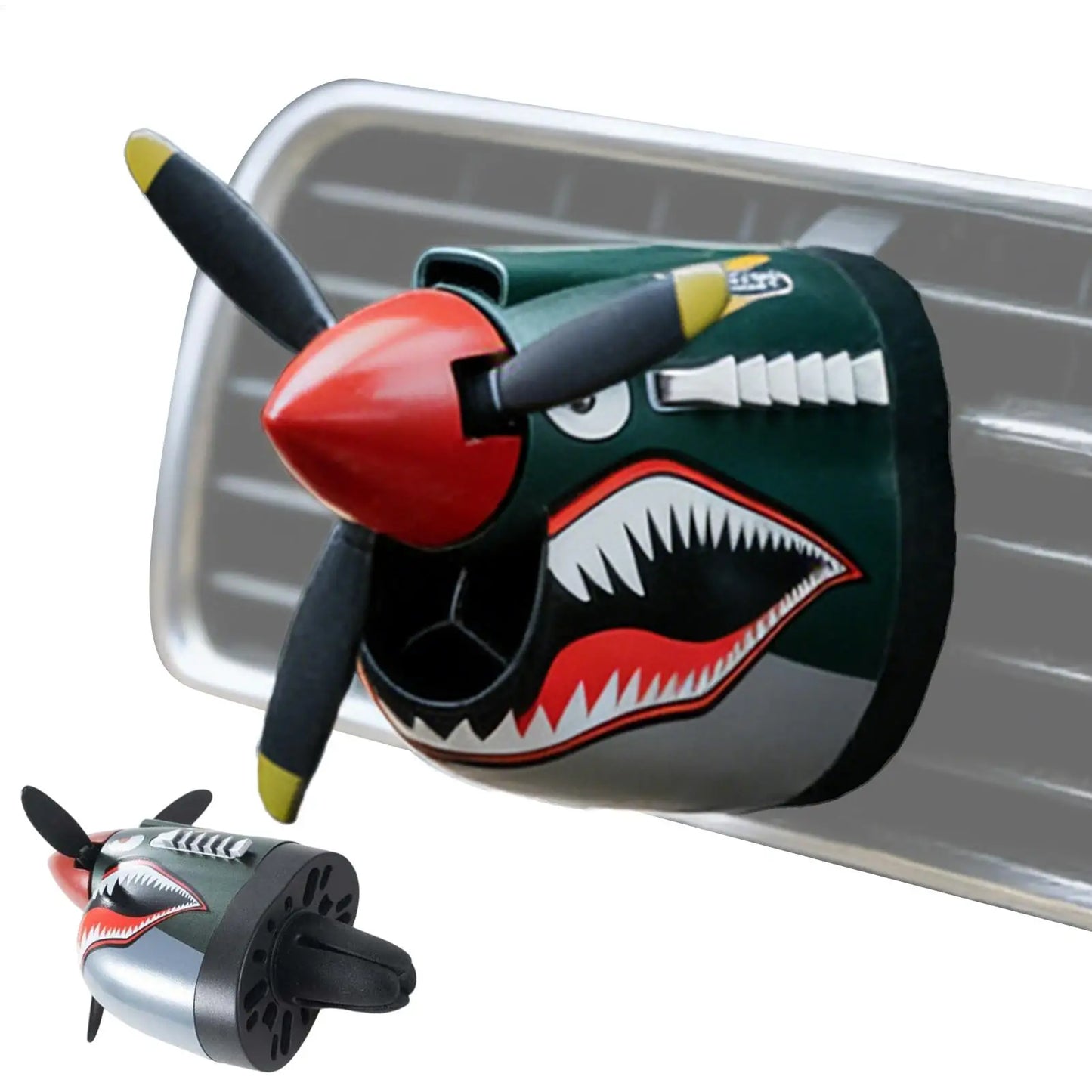 Car Fragrance Diffuser Fighter Plane Shark Nose Aromatherapy Car Scent Diffuser Homage to Mechanical Classics Unique Stylish Dif