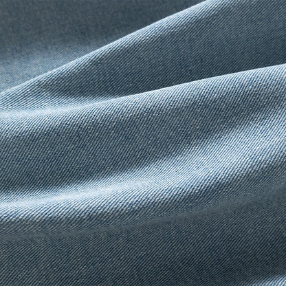 Vintage American-style men's versatile thin non-stretch denim loose-fitting shirt