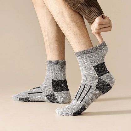 Merino Wool Socks For Men Women Fleece Thicken sock Woolen Thermal Warm Hiking Cushion Crew Sports Socks Moisture Wicking