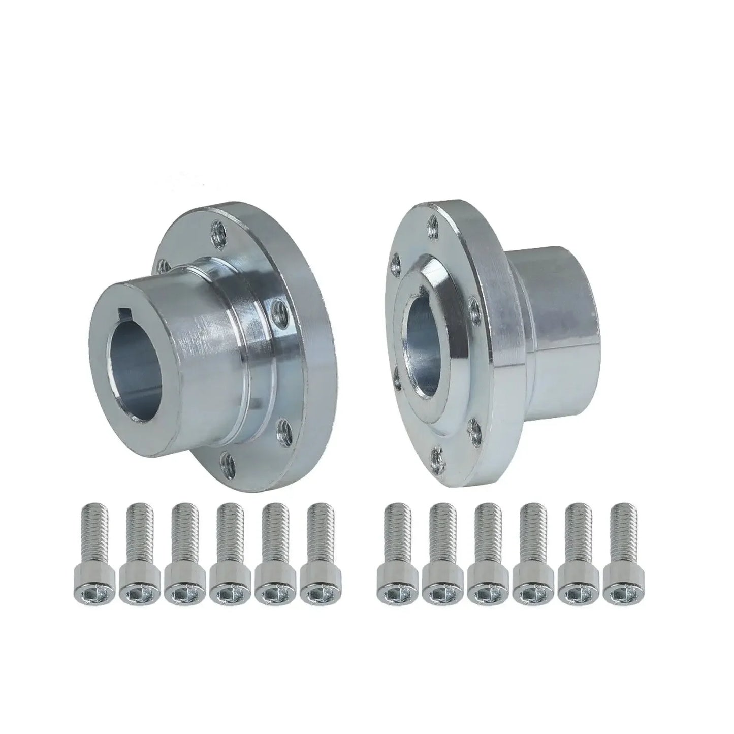 1Set of 2 20mm 6 Stud #35 Sprocket Hub Flange Adapter For Go Kart Mini Bike Trike 45 # steel  material