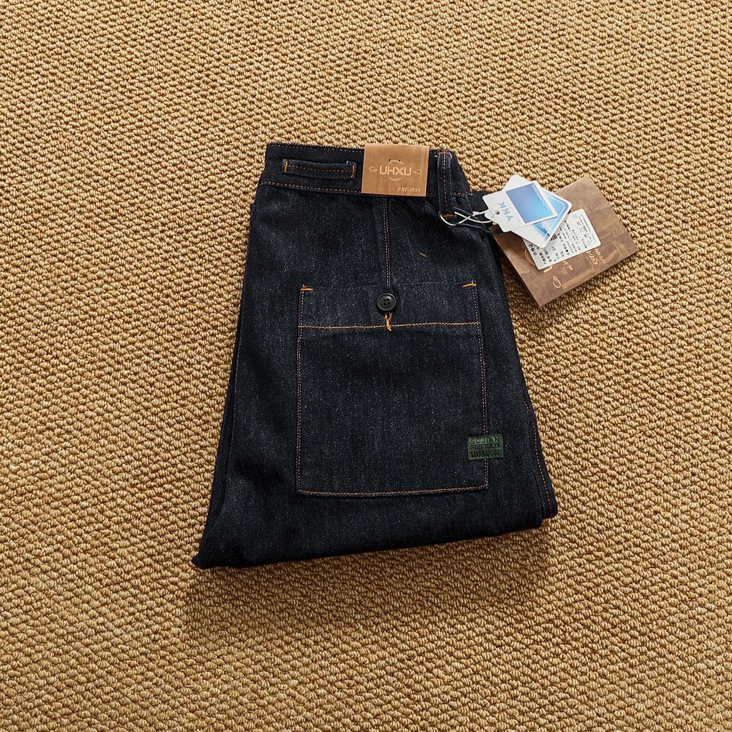 2025 Autumn New American Retro Heavyweight High-end Comfort Jeans Men's Fashion 80% Cotton Washed Straight Casual Pencil Pants