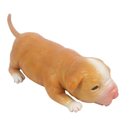 IVITA 18CM Full Silicone Reborn Dog Doll Unpainted with Realistic Eyes Collectible Art Toy for Children Christmas Gift