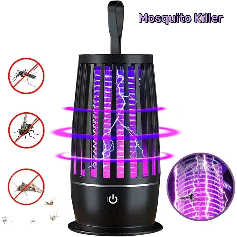 Mosquito Killer Lamp Insect Repellent USB Rechargeable Silent Radiation Less Electric Insect Trap Portable Fly Trap Mute Outdoor