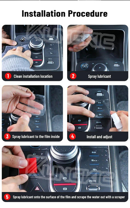 Auto Central Control TPU Navigation Anti Scratch interior Protection Film Navigation For BYD SEALION 7 EV 2024 Accessories