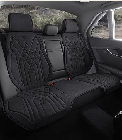 Perforated Suede Seat Cover Universal Four Seasons Cars Seats Covers Breathable Seat Non-slip Luxury Car Rams Latex Seat Cover