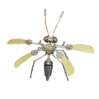 3D Cyberpunk Machinery DIY Metal Assembled Model Bee Series Insect Craft Puzzle Kit Ornament Kid Three-dimensional Creative Gift