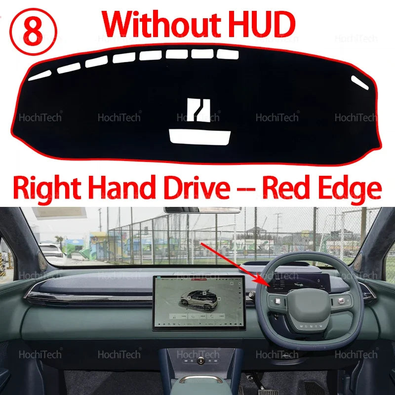 Car Dashboard Cover Dash Mat for Zeekr X 2024 2025 2026 MK2 Pad Sunshade Cushion Sunshield Nonslip Anti-UV Accessories