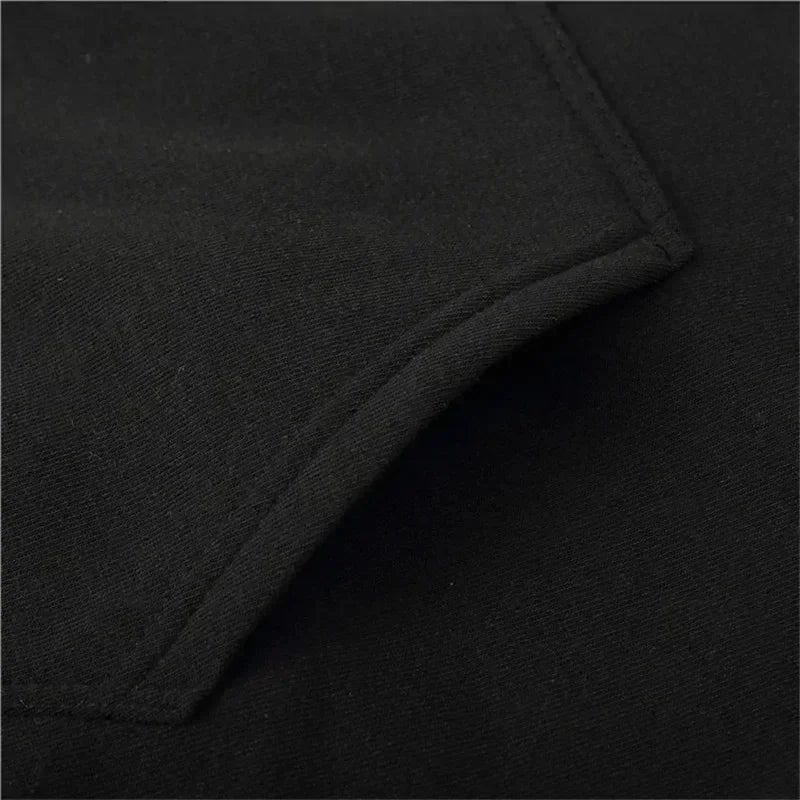 fashion Print Autumn winter models Men's windproof Warm Cotton Oversized Hoodie Outdoor Commuter Women's High Elastic Top