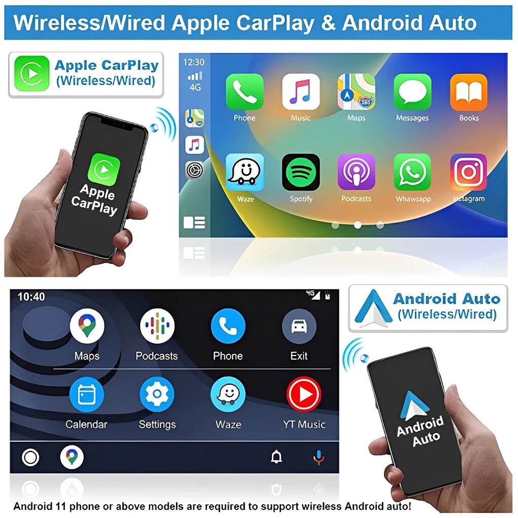 Android 13 232G Car Play Car-play Multimedia Navigation Android Bluetooth Backup Camera Accurate