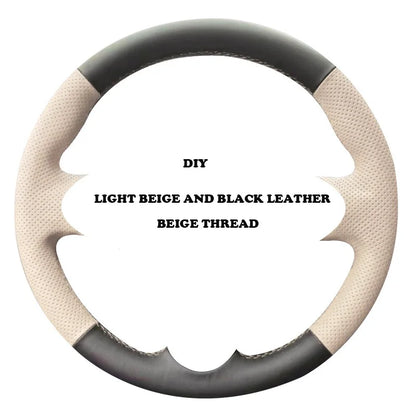 Custom Style Soft Suede Hand Stitched Non-slip Car Steering Wheel Cover for Nissan 200SX S15 Skyline GT-R R34 Car Accessory