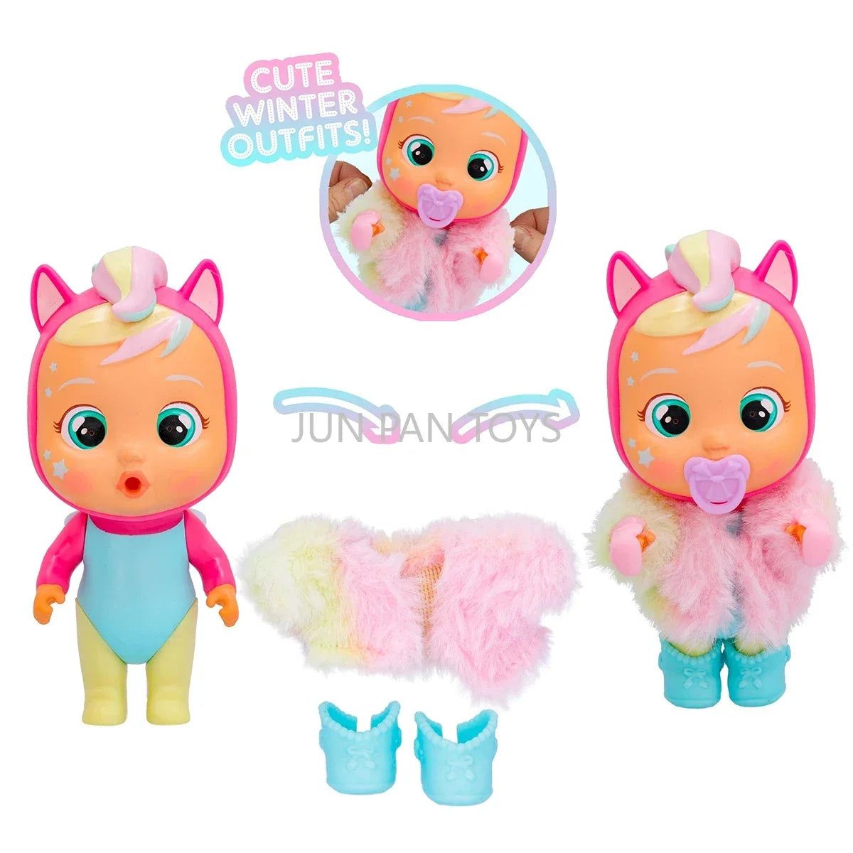 Original Cry Babies Series 1 Magic Tears Icy World Storyland House Tina Bff Dotty Fashion Dolls Collectible Kids Toy Figures 1pc