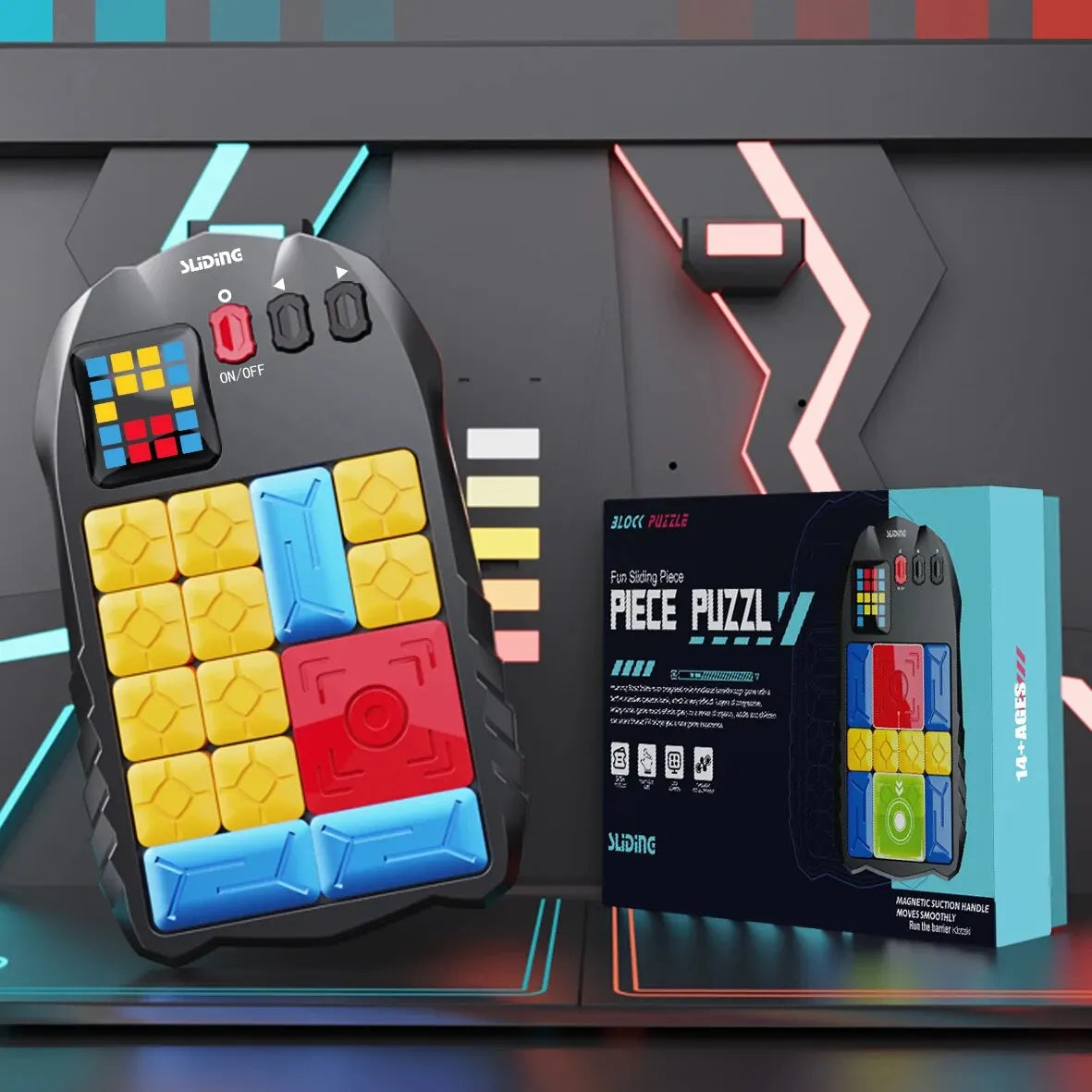 Huarong Road Magnetic Suction Block Sliding Puzzle CHILDREN'S Puzzle Logical Thinking Training Brain-burning Board Game Toys