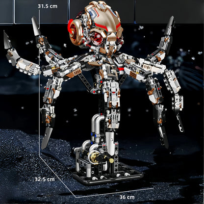 866PCS MOC Creative Dragonfly Mechanical Model Building Blocks Kit DIY Construction Toy STEM Learning for Kids Adults Set