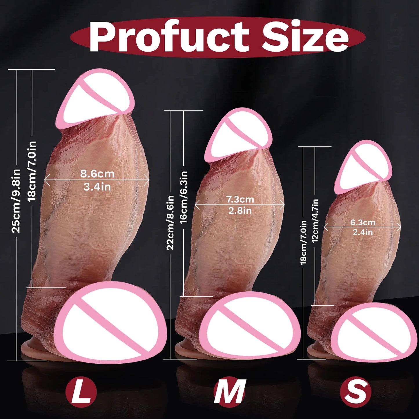 oversized mega realistic dildo big ass vaginal dilation masturbation wand thick penis male and female sex toys for super gamers