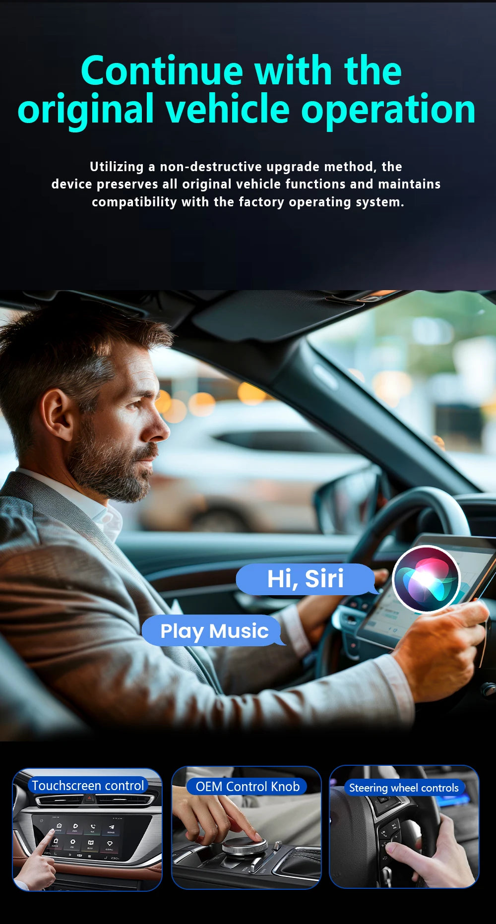 2026 Upgrade 4-in-1 Wireless Carplay Mirror Link Adapter Wired to Wireless Android Auto Plug & Play 5GHz WIFI For Wired Carplay