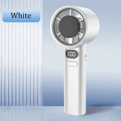 Mini Handheld Fan 120 Speed Portable Bladeless Desktop Fans Rechargeable Instant Cooling With Ice Mode For Men Women New