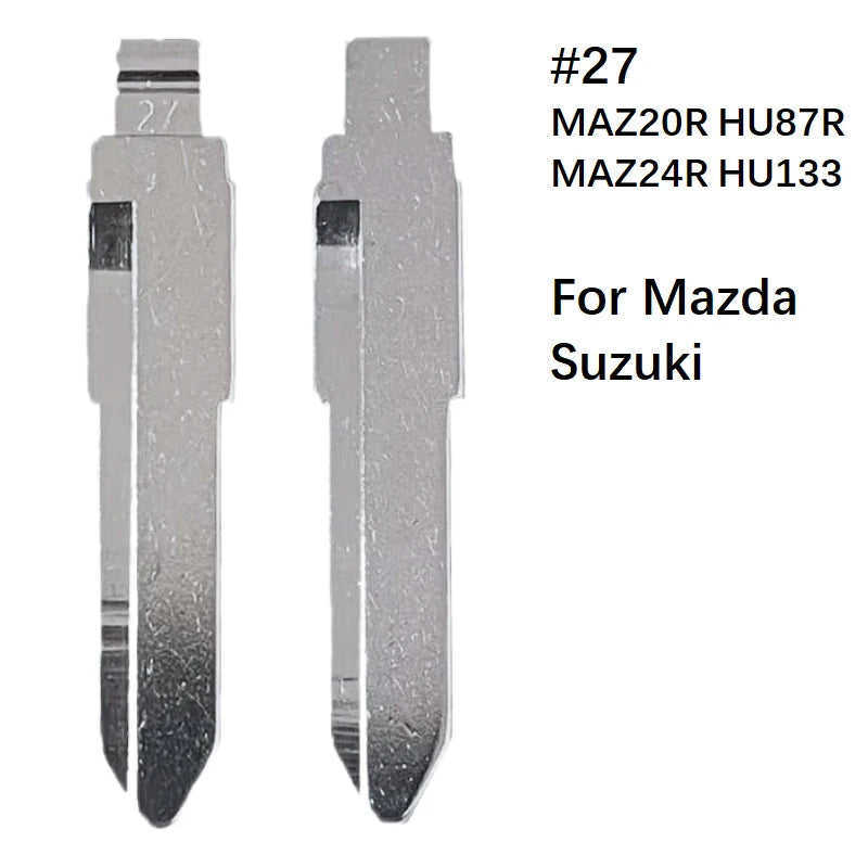 21-30# Universal Uncut Remote Flip Car Key Blank Blade For KeyDiy KD Xhorse VVDI JMD For Nissan Opel Suzuki Honda Chevrolet Kia