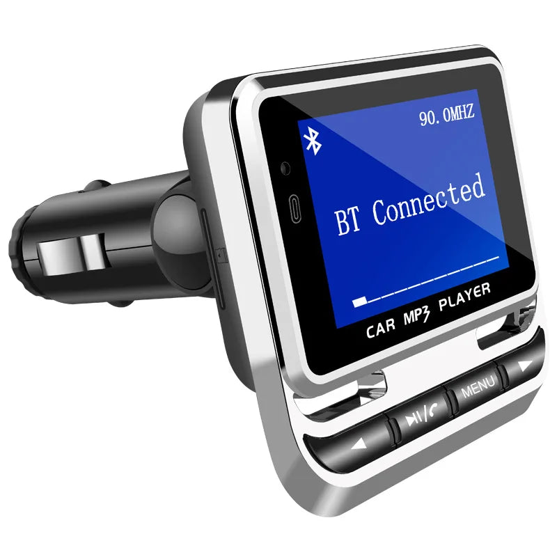 Colorful Car FM Transmitter Wireless Bluetooth 5.0 Car Kit Handsfree Calling AUX Mp3 Player Music Receiver Quick QC3.0 Charge