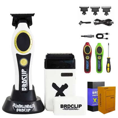 NEW Professional BRDCLIP 101PRO FK701 7700RPM 7000RPM Barbear Clipper Hair Trimmer Shaver for Men Electric Machine with Base