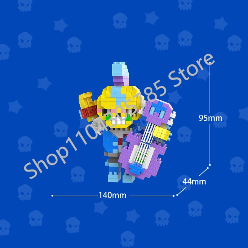 Mini Anime Brawl Stars Figures Pack Fashion Original Decorations Cartoon Heroes Model Dolls Boys Christmas Gifts Collectible