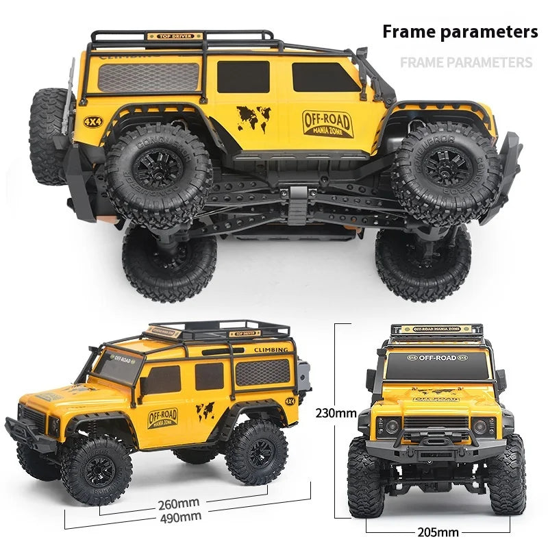 HB ZP1005 ZP1010 Remote Control Car 2.4g 4wd simulation Rc Car All-terrain 15km/h 1:10 Off-road Monster Truck Toy For Boys Gift
