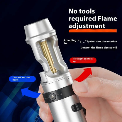 Powerful Metal Gas Lighter Windproof Kitchen Cooking Torch Flame Jet Barbecue Smoking Accessories Cigar Lighters Men's Gift