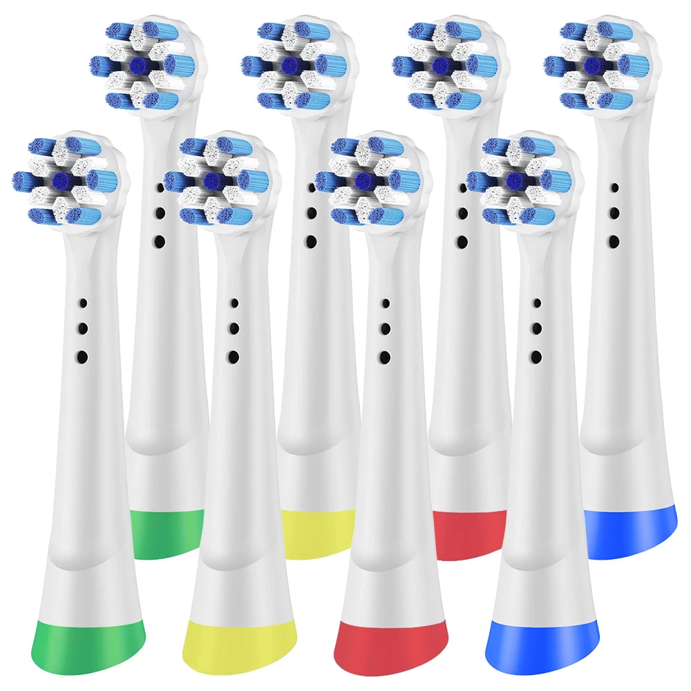 Rotation Replacement Brush Heads Compatible with Oral B iO 2/3/4/5/6/7/7G/8/9/10 Series Electric Toothbrush (4/8/12 Pcs)