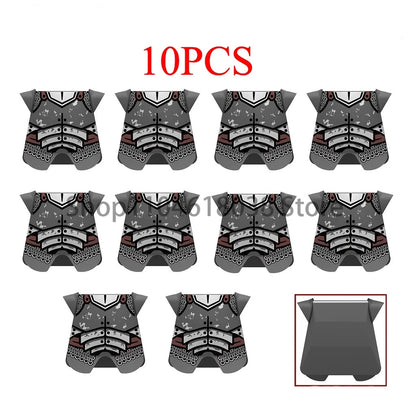 Green Dragon Raven Knights Shield Action Figures MOC Medieval Ancient Knights Scene Building Block Creative Toys for Children
