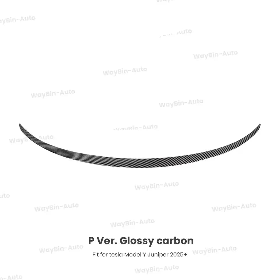 Matte Black  Rear Trunk Spoiler for Tesla Model Y Juniper 2025 - Easy Install Carbon Fiber Trim Blade Wing Body Kit Auto Tuning