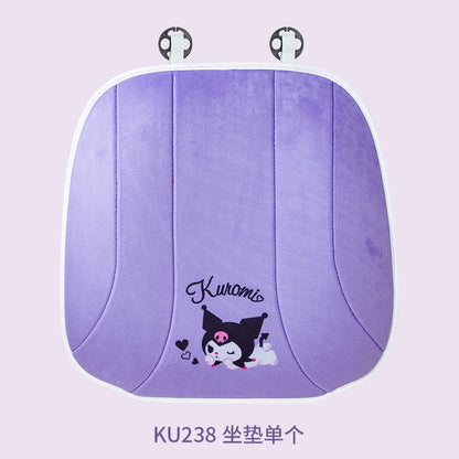My Melody Car Seat Cushion Sweat Absorbing Plush Women's Cute Cartoon Pillow Comfortable Soft Cushion for Vehicle Seat