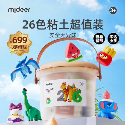 Mideer  Light Clay Set-Candy Pack 26 Colors Hot Sale Colorful Clay Crafts for Children
