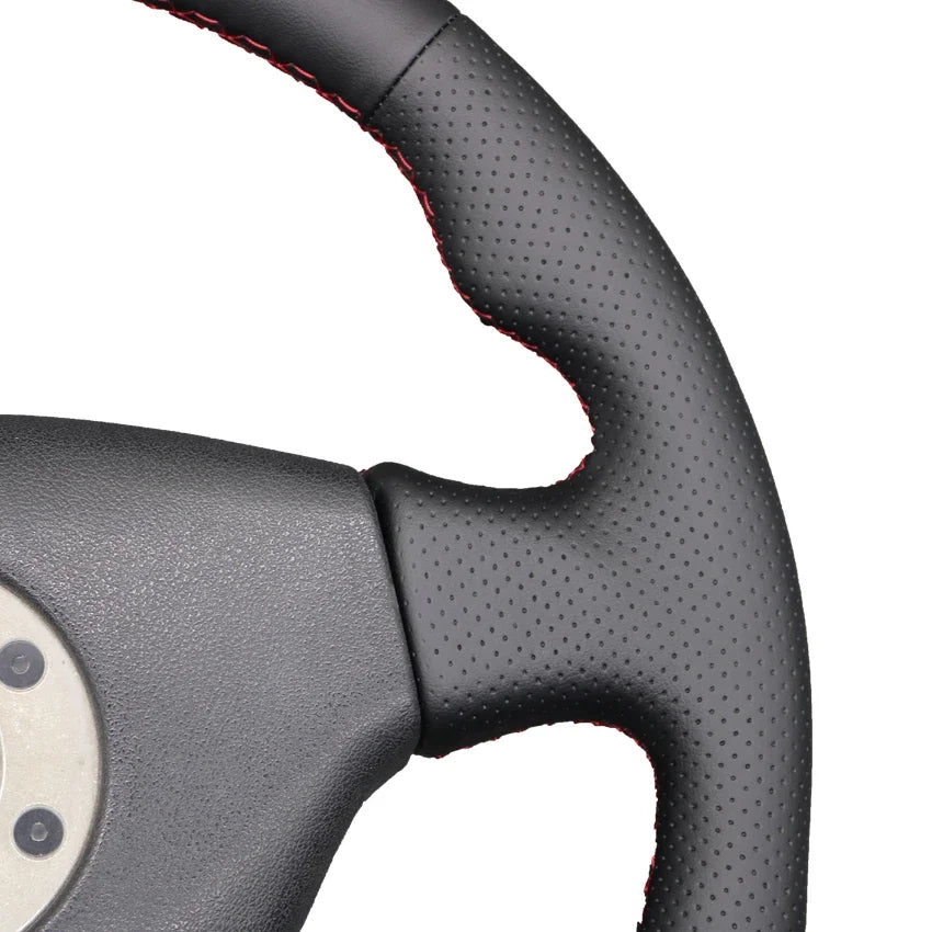 Black Faux Leather Car Steering Wheel Cover for Mitsubishi Lancer Evolution EVO VI 6 V 5 IV 4 1996-2000