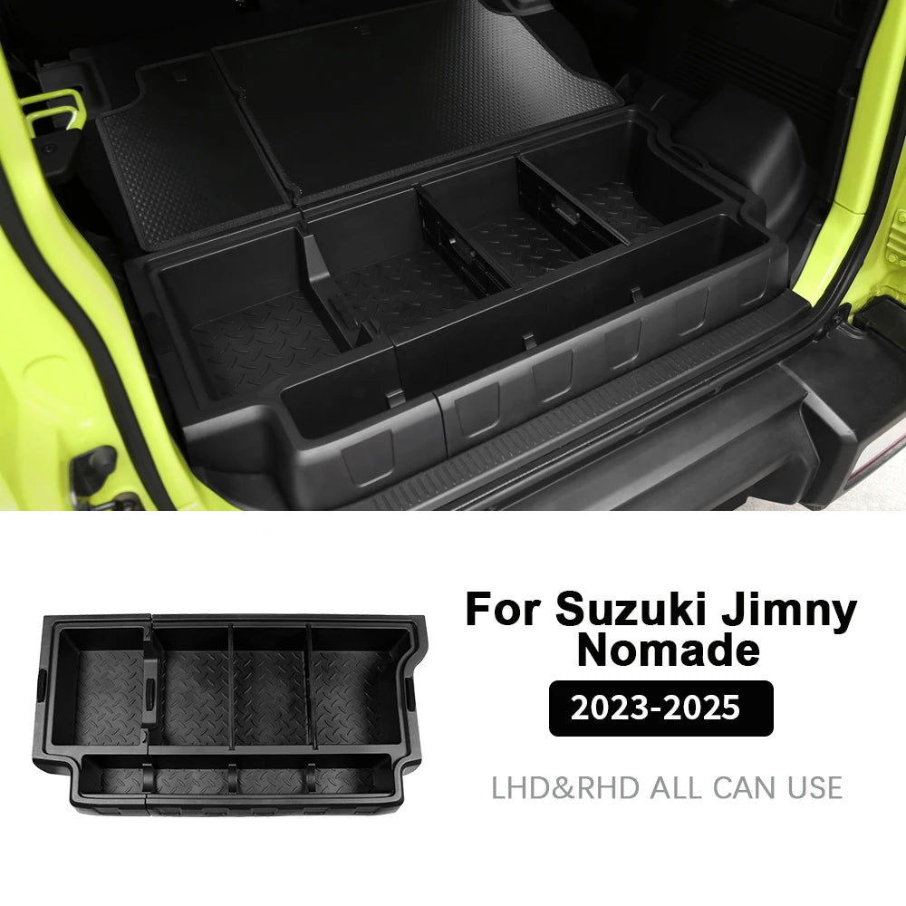 For Suzuki Jimny Nomade 5-door 2023 2024 2025 JB64 ABS Car Trunk Storage Box Organizer Case Tailbox Stowing Tidying Toolbox