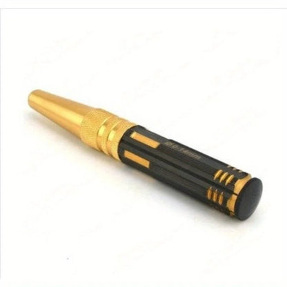 1Pc High End Aircraft Model Tools - Hexagonal Titanium Plated Stainless Steel 0-14mm Reamer