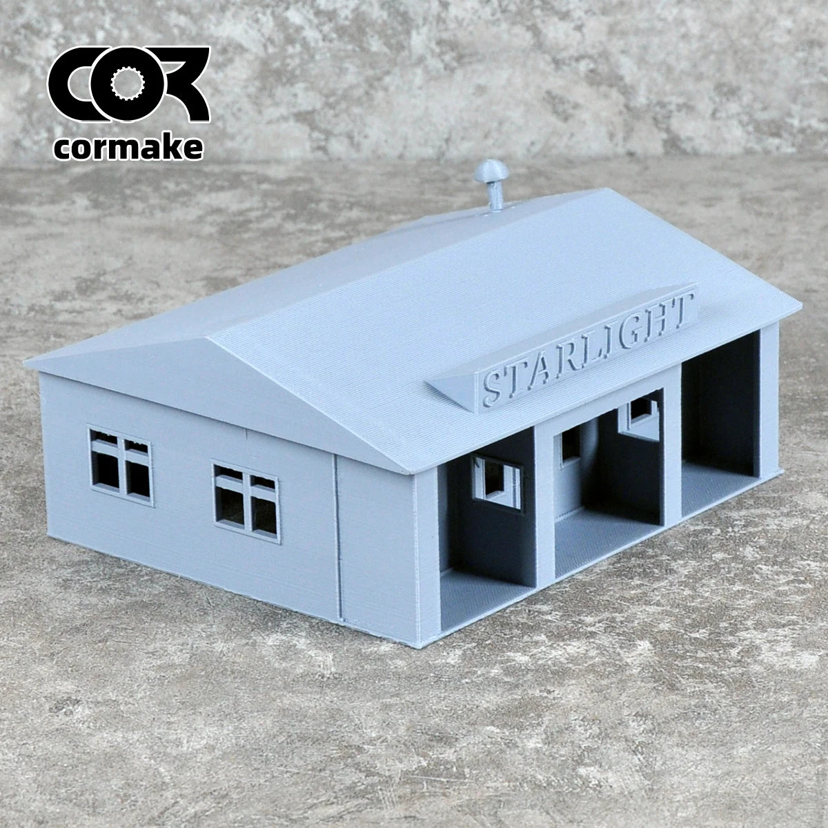 Assembly Architectural Model Cafe Coffee House Shop Building Railway Railroad Diorama Scale Model Kit HO O 1/64/72/87/150