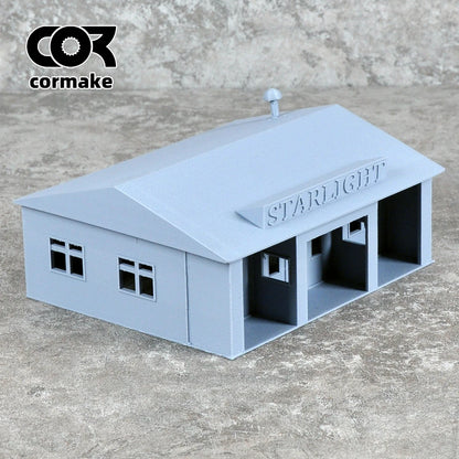 Assembly Architectural Model Cafe Coffee House Shop Building Railway Railroad Diorama Scale Model Kit HO O 1/64/72/87/150