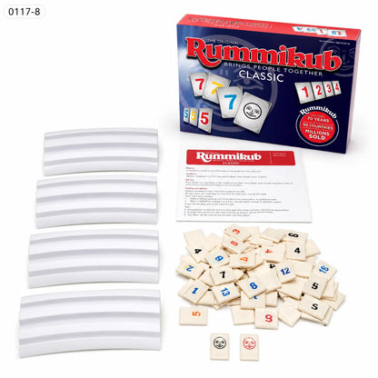 Number Tile Board Game, Classic Strategy Matching Game with Racks and Tiles for Family Game Night, English Version