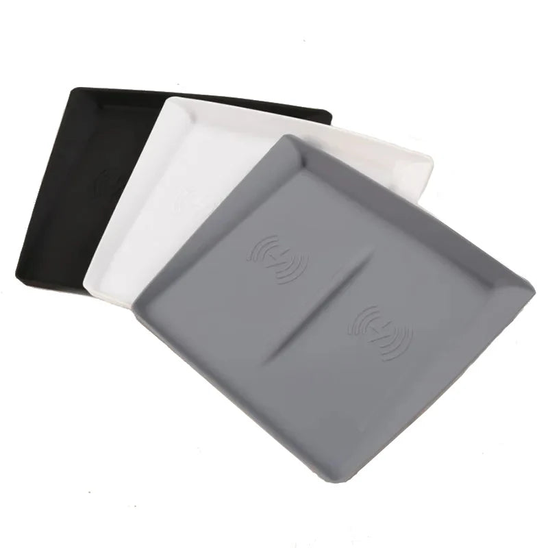 For Tesla Model Y Juniper 2025 Accessories Under-Screen Storage Organizer Box Center Console Screen Protect Trim Charge Pad Mat